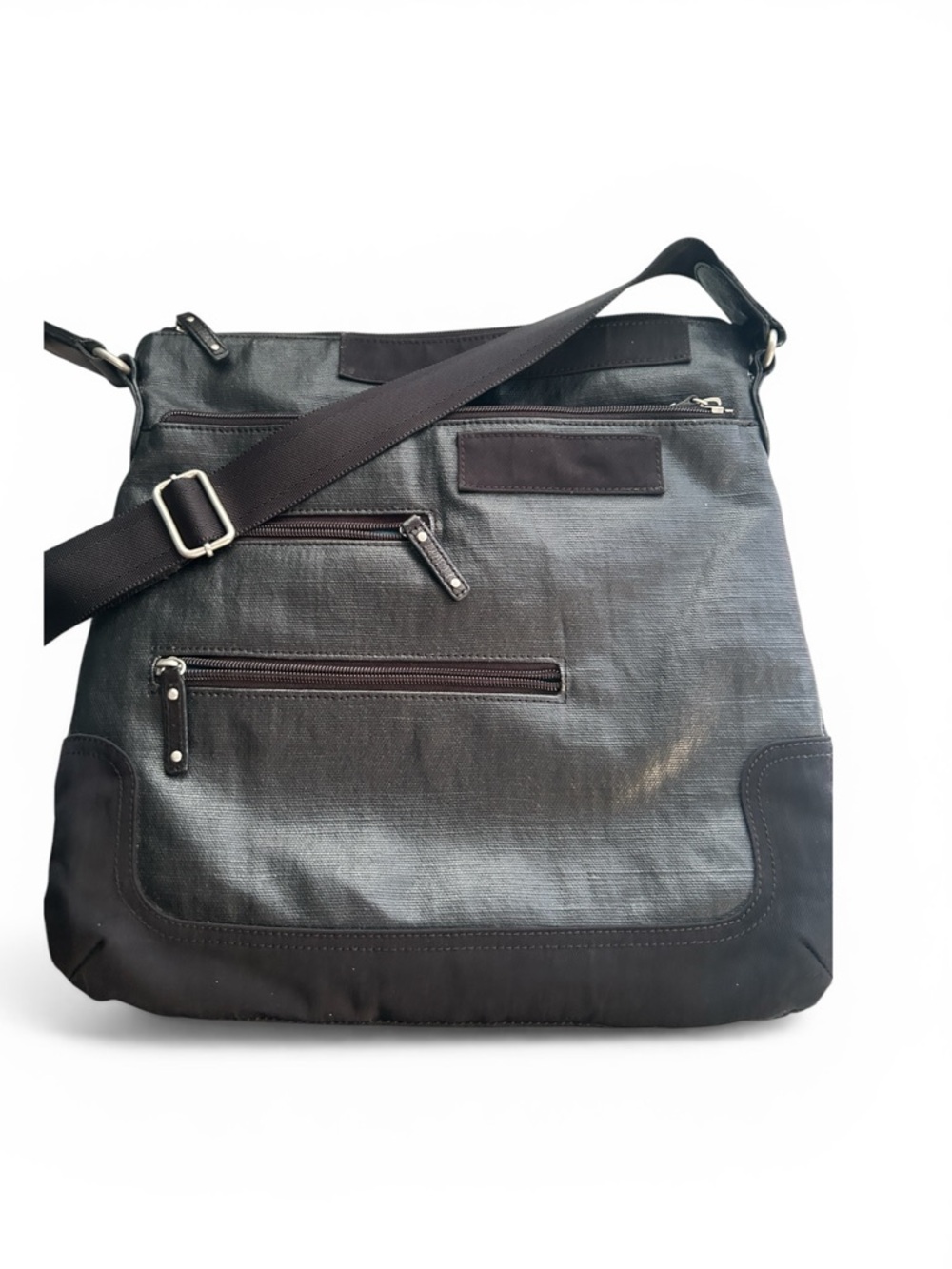 Highway utility nylon canvas oversized crossbody bag travel carry on lightweight